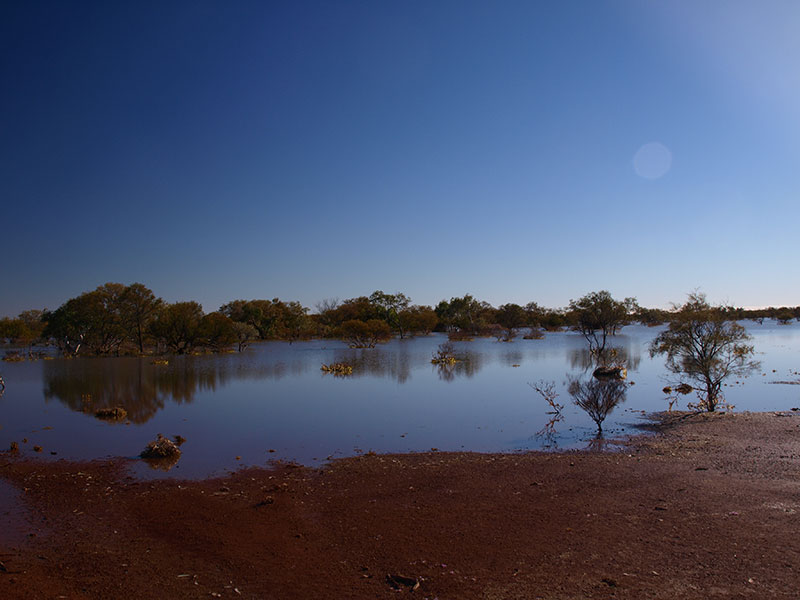 Lake Cohen in flood